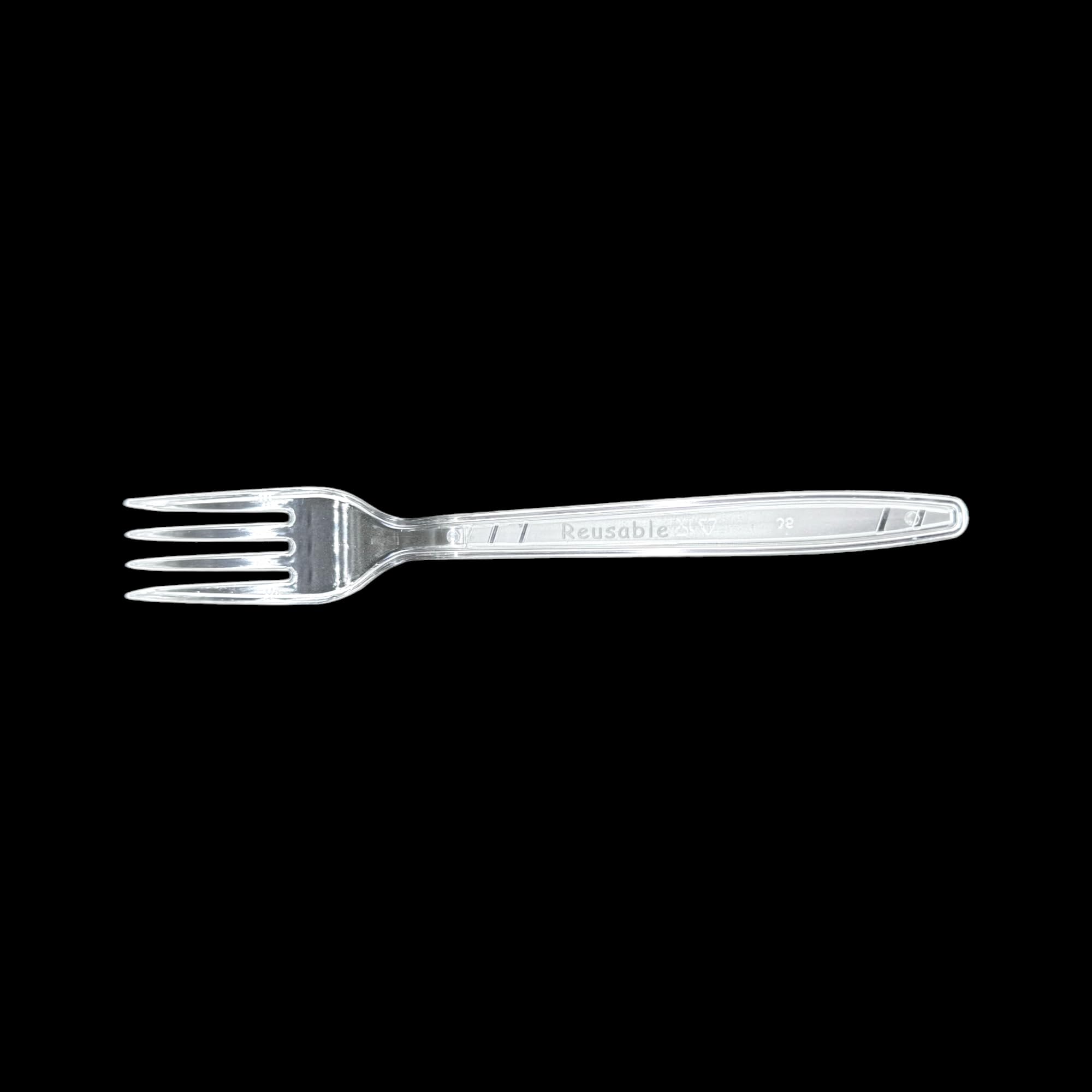 1000 Fourchettes Élégantes Réutilisables en Plastique Cristal de 18 cm, Couverts Réutilisables Solides Pour Professionnels, Idéals Pour La Vente À Emporter, Les Fêtes Et Les Événements