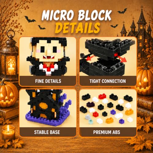 Halloween Advent Calendar 6 Days, Mini Building Blocks Set with Figures - image 4