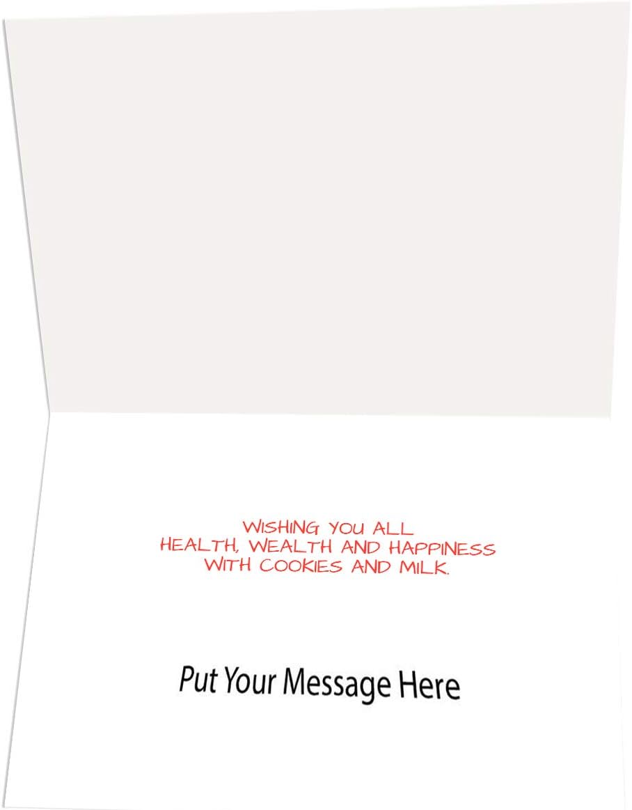 Stonehouse Collection Personalized - Farmer Santa - Boxed Christmas Card - 24 Boxed Cards & Envelopes (Personalized)