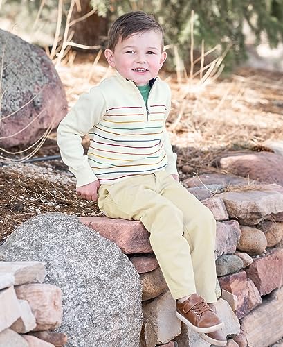 RUGGEDBUTTS® Baby/Toddler Boys Pullover Quarter-Zip Sweater3