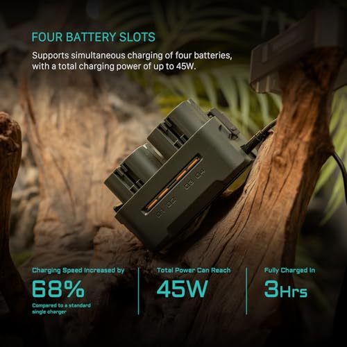Image of Tilta Portable Charging Station for LP-E6 (4 Channel) - Green