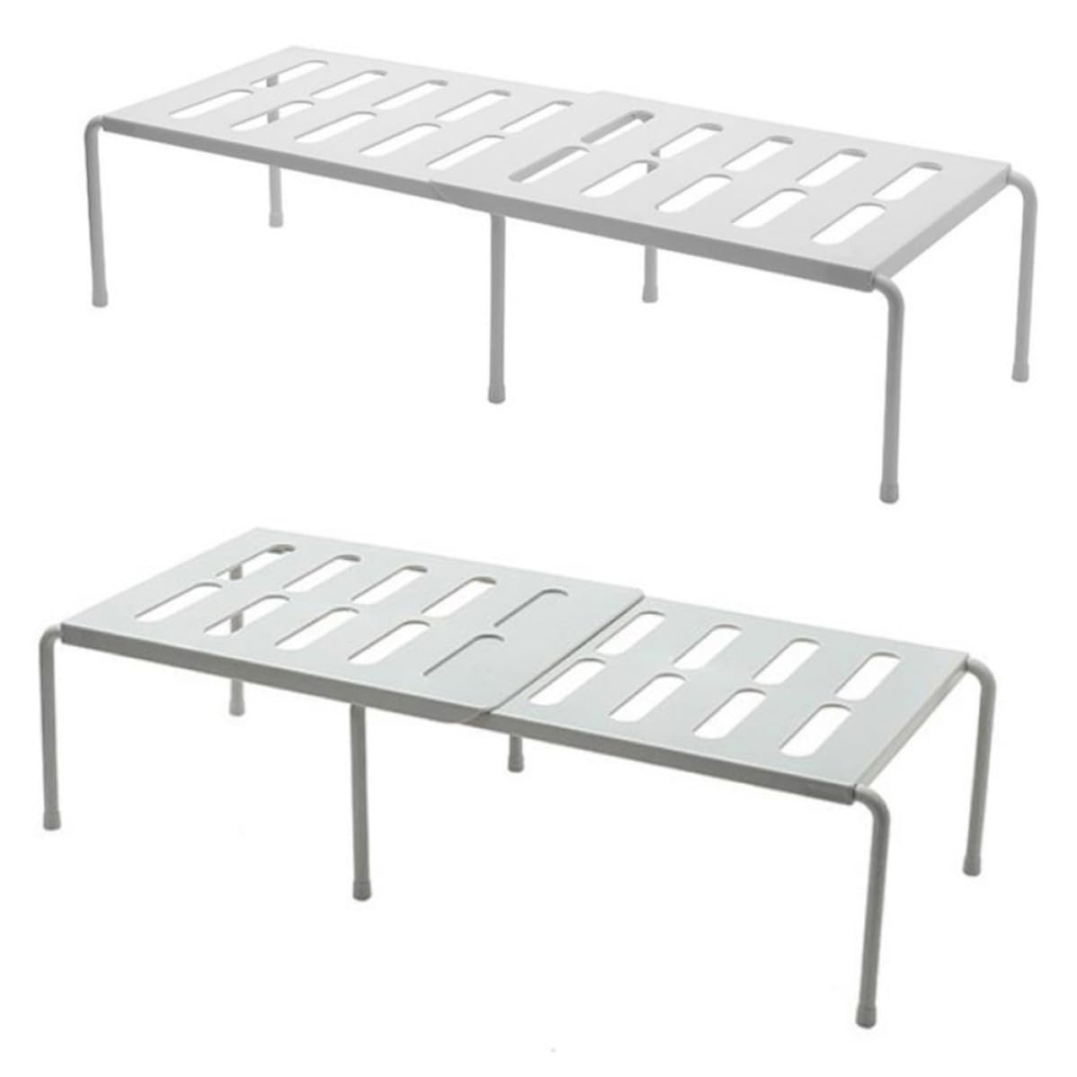 Étagère de rangement gain de place avec modules empilables en plastique