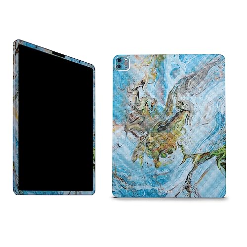 Image of MightySkins Carbon Fiber Skin Compatible with Apple iPad Pro 12.9 inch M2 6th Gen (2022) Full Wrap Kit - Island Swirl | Protective, Durable Textured Carbon Fiber Finish | Easy to Apply | Made in The USA