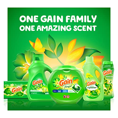 Image of Gain In-Wash Laundry Scent Booster, Original Scent, 30.1 OZ, Fresh Extender + Odor Protection (Pack of 4)