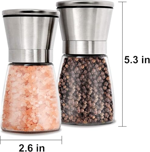 Image of Salt and Pepper Shaker Set (Pour Holde Mill) (Mini Pepper Mill 2 PCs)