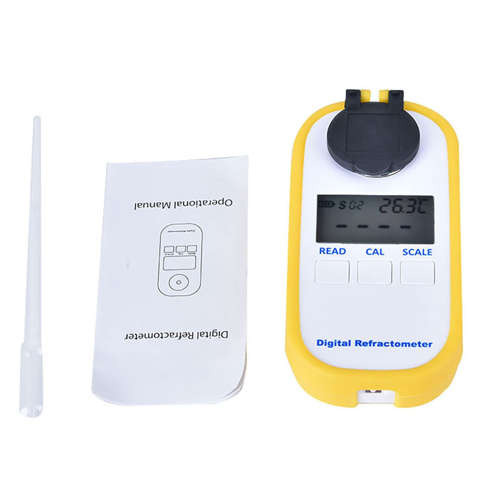 Kaffee-Refraktometer, Deosdum Refraktometer DR701 Digitalanzeige Kaffee-Konzentrationsmessgerät Zuckertester Brix/TDS-Messgerät Brix-Refraktometer Digital