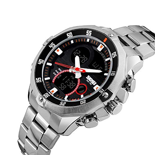 Relógio Masculino Skmei Anadigi 1146 Prata