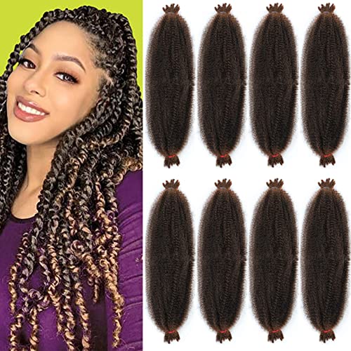 Mèches Afro Twist Hair pré-séparées kinky douces et volumineuses
