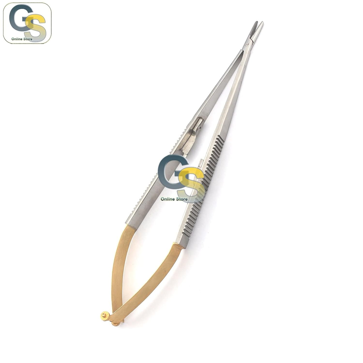 TC Jacobson MICROVASCULAR Needle Holder 8" Straight Serrated Jaws with Lock | by G.S Online Store