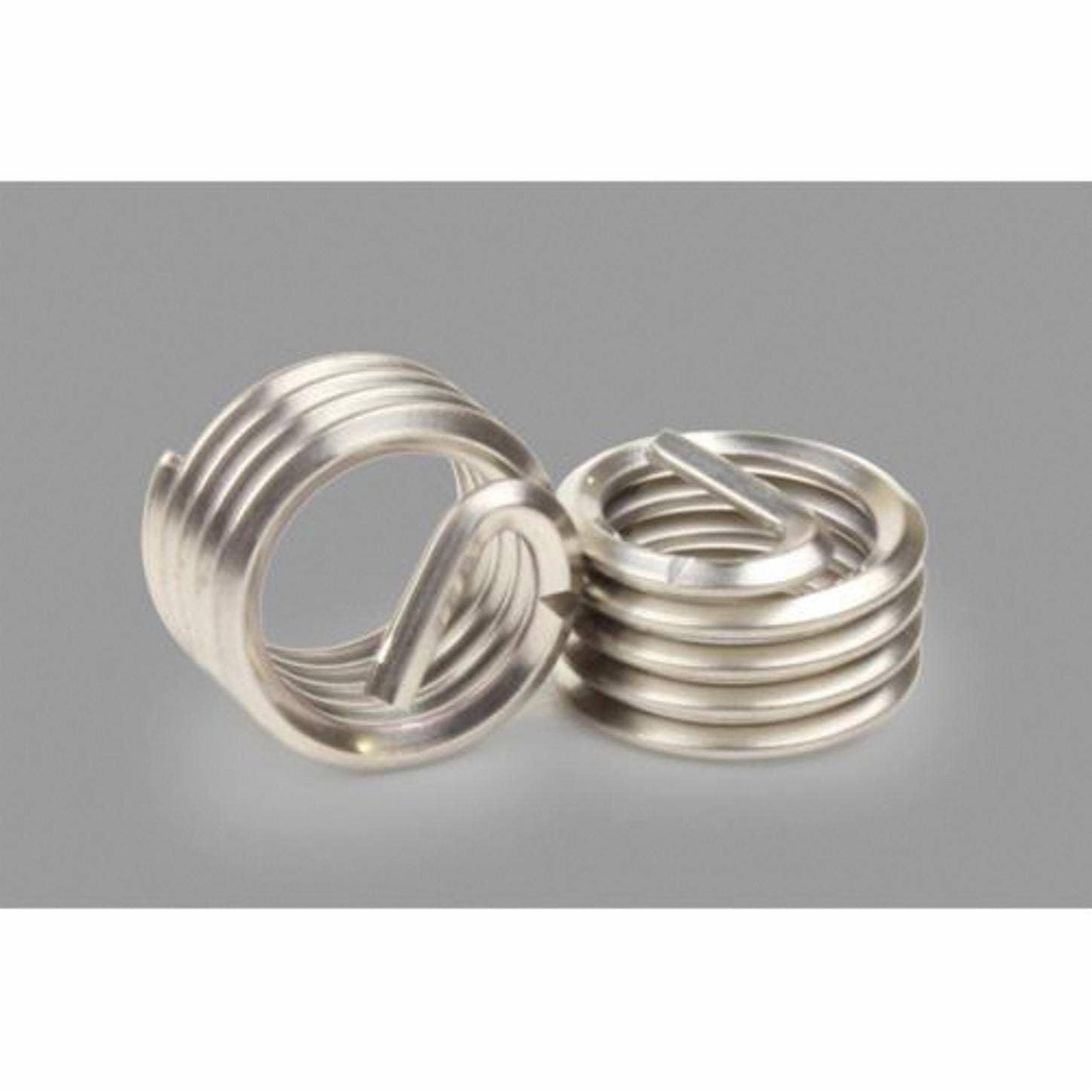 Kato TNC-8C-1250 Tanged Free-Running Coil Threaded Insert, Helical, 1/2-13 UNC, 2.5D/1.250 Inch Length, 304 SST, Plain,