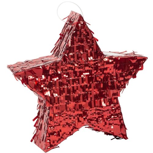 Fun Express Pinata RED Star - Party Decor - 1 Piece