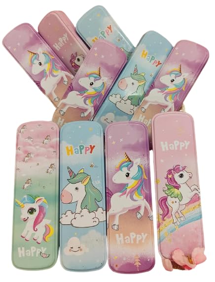 TERA 13 Birthday Gifts for Kids & Girls Pencil Box for Kids (6 Pcs) Unicorn Pencil Box for Girls, Steel Pencil Box, Stationary Items, Pencil Box for School, Stationary Storage Box (B0B2Y3B2LQ) Amazon Price History, Amazon Price Tracker