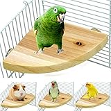 ★ Juguete de plataforma ideal para pájaros: el parque infantil de loros es ideal para que las mascotas se paren, jueguen o descansen en la jaula. Esta plataforma está diseñada para darle a su pequeña mascota un lugar para pararse, jugar, trepar o descansar.