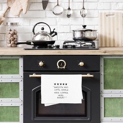 Funny-Coffee-Kitchen-Towels-Coffee-Towels-for-Coffee-Bar-Barista-Towels-Coffee-Bar-Accessories-Barista-was-Cute-Would-Have-Coffee-Here-Again-Decorative-Hand-Towels-Dish-Towels-16×24-Inches Funny Coffee Kitchen Towels Coffee Towels for Coffee Bar Barista Towels Coffee Bar Accessories Barista was Cute Would Have Coffee Here Again Decorative Hand Towels Dish Towels 16×24 Inches