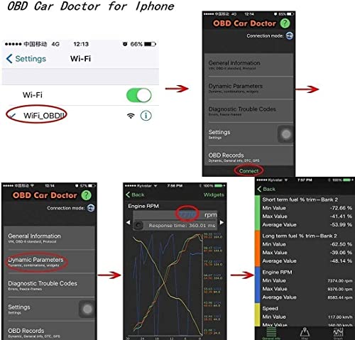 Elm327 Obd2 Scanner & Wifi Car Code Reader – Clears Check Engine Light Instantly – Diagnose 3000 Codes - Wireless Car Diagnostic Scanner – Auto Scanner For 1996+ Vehicles (Ios & Android Devices Only) #TOP7