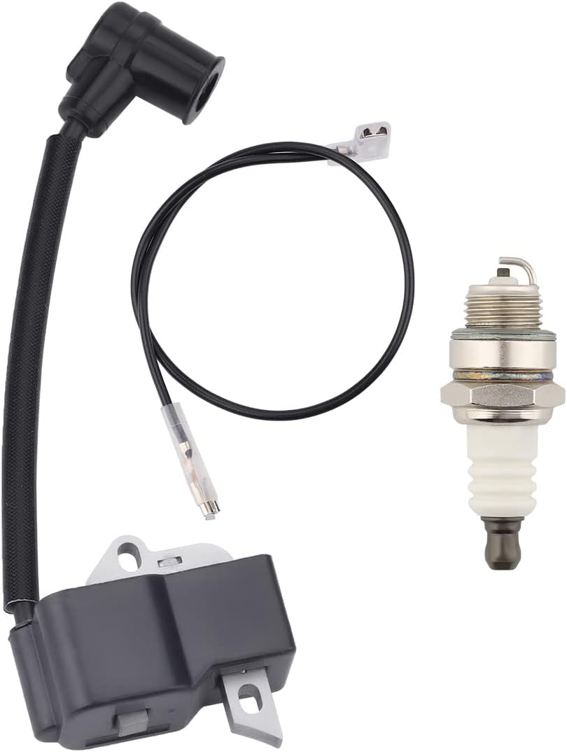 4137 400 1350 Ignition Coil For Stihl FS75 FS80 FS80R FS85 FC85 HT70 HT75 HL75 HL75K HS75 HS80 HS85 KM85 Hedge Trimmer Edger Pole Saw with Spark Plug