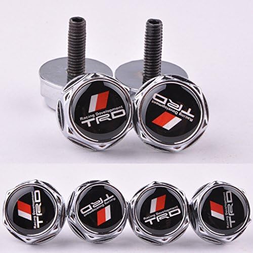 4 Pcs Separate Chrome LICENSE PLATE FRAME Bolt Screws For TRD