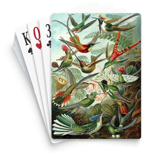 Naipes Vintage con colibríes tamaño estándar