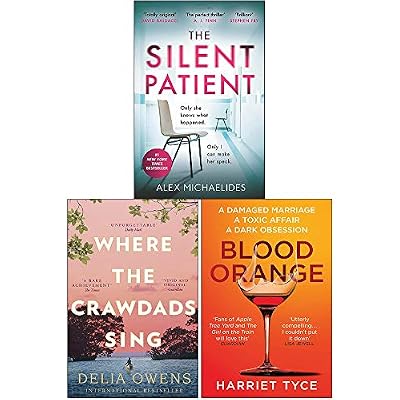 The Silent Patient, Where the Crawdads Sing, Blood Orange 3 Books Collection Set