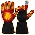 Heated Gloves for Men Women Rechargeable Waterproof Touchscreen Heating Gloves, Outdoor Indoor Battery Powered Hand Warmer for Hunting Camping Fishing Skiing Motorcycling Gardening