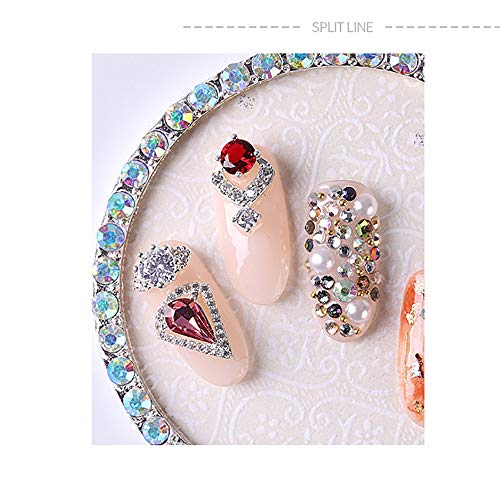 Flachbodenbohrer Glas Magie Gemischt Diamant Strass Schmuck Nail art Charme 3D Nagel Schmuck Diy Dekoration Nail art… – Bild 4