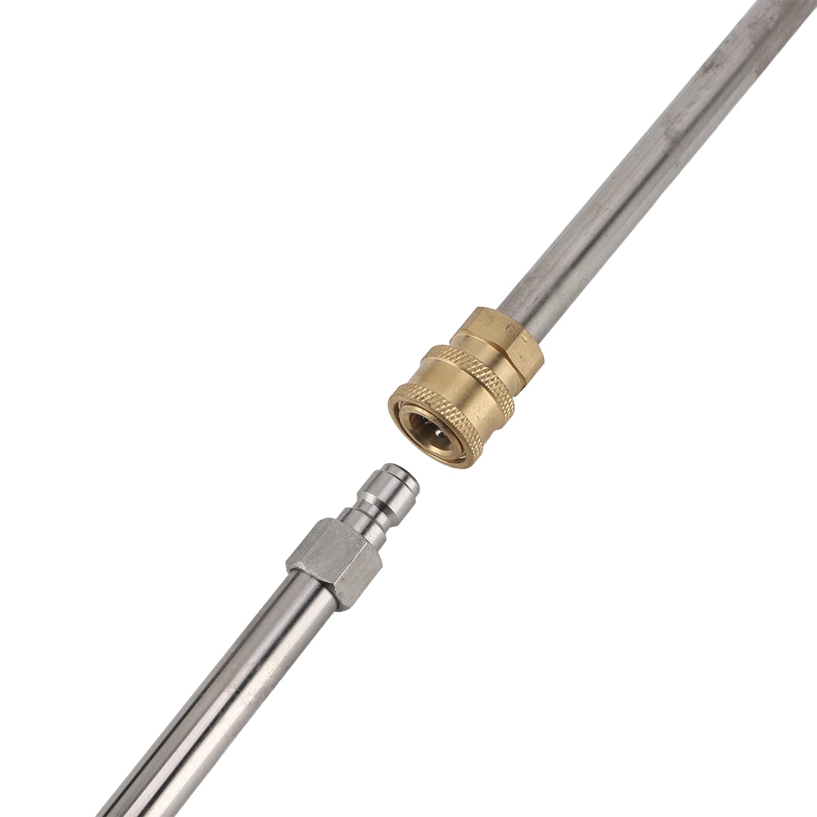 Fafeicy Limpiador de Superficies a Presión de 2500 PSI Lavadora de Superficies a Presión de Acero Inoxidable de 13 Pulgadas con 2 Varillas de Extensión 1 4 Ruedas de Enchufe Rápido para Pavimento de