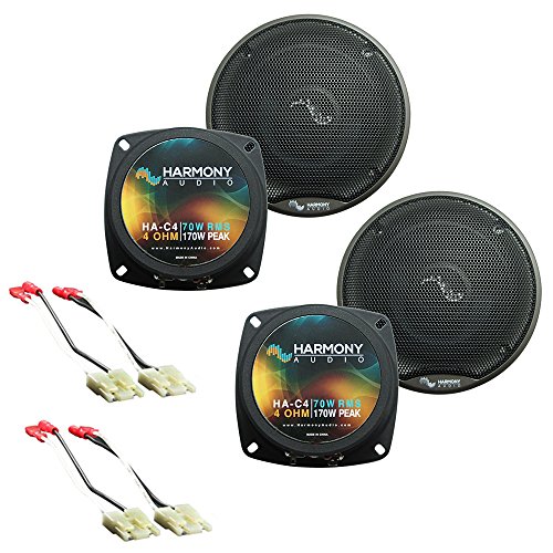 Harmony Audio C4 Factory Premium Speaker Replacement Package Compatible with Chevy Corvette 1984 1985 1986 1987 1988 1989