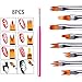 Produktbild Gelentea 8pcs Nail Art Pen Brush Nail Bloom Flower Nail Art Brush Pen Gel UV Nail Painting Flower Drawing Pen Nail Tool rose