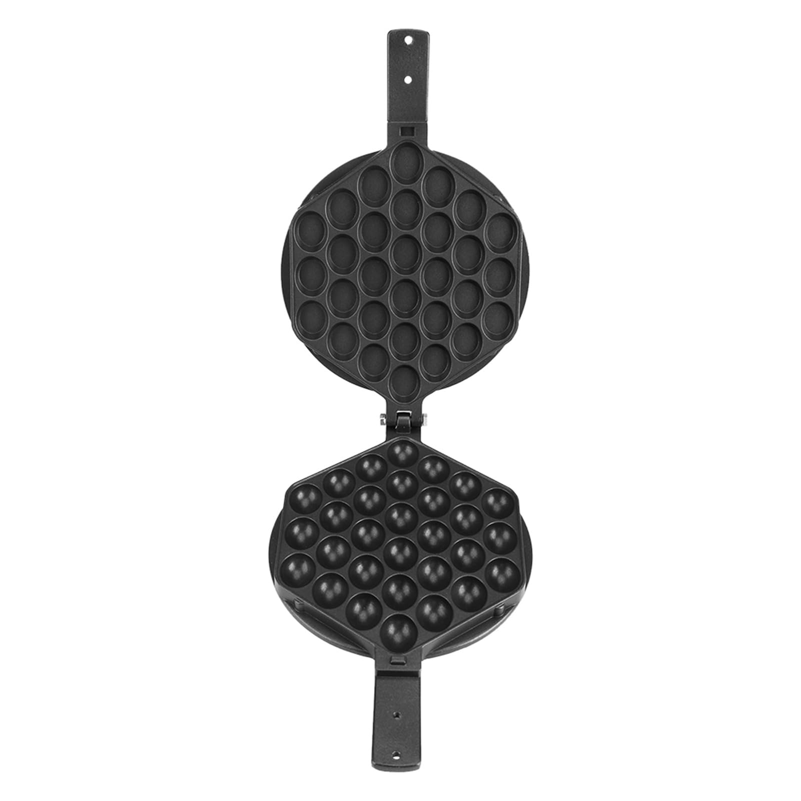 Moule à Bulles d'Œufs Gaufrier Antiadhésif Aluminium Poignées Bois | Haute qualité, Conception de support fixe, Pour la cuisine