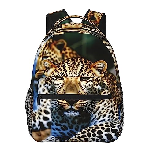 Sac à dos de voyage léopard pour ordinateur et bagage cabine ergonomique noir