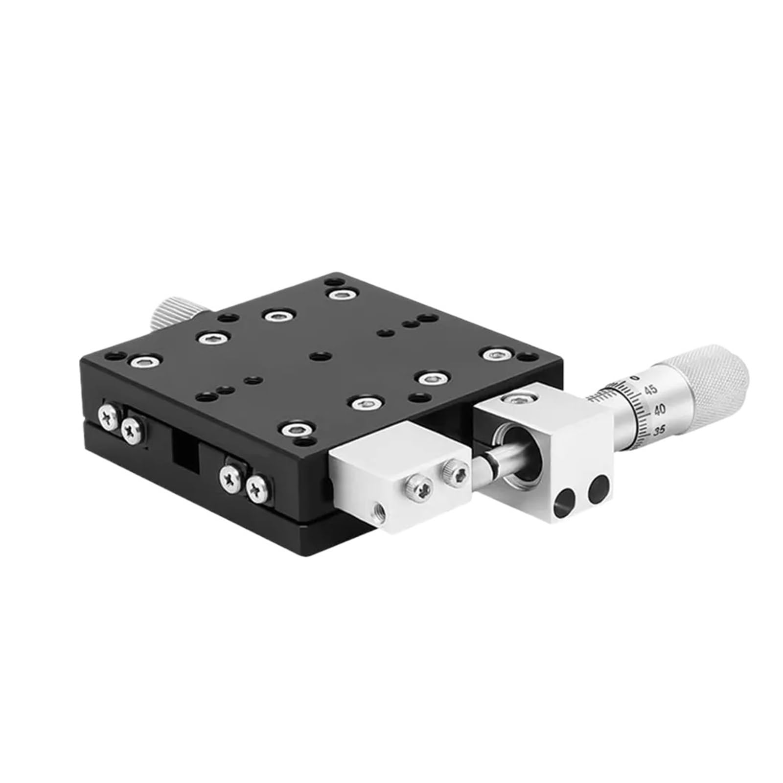 MYXJGNAIY Manual Displacement Platform, X Axis 50mm, LX50-C LX50-L LX50-R, Guide Rail Sliding Table High-Precision Micrometer Sliding Table(LX50-L)