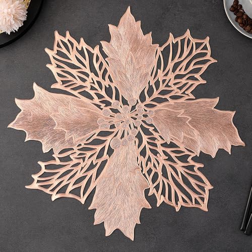 Image of Dakshya Industries Washable Decorative Dining Table Placemat Single Piece (Copper)