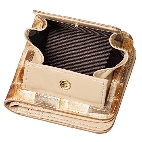 Align mini type Cute wallets weighing only 2.7 oz. Leather made by Life in Italy Cowhide ART.LE MURRINE Women's Elegant, easy-to-use and beautiful In gift box (Beige)4