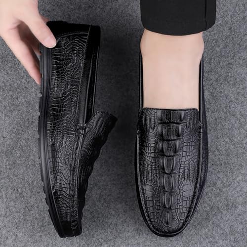 Men's Slip On Driving Loafers,Lightweight All-Day Comfort Non-Slip Soft Sole Penny,Fashion Casual Business Dress Oxford Boat Shoes4