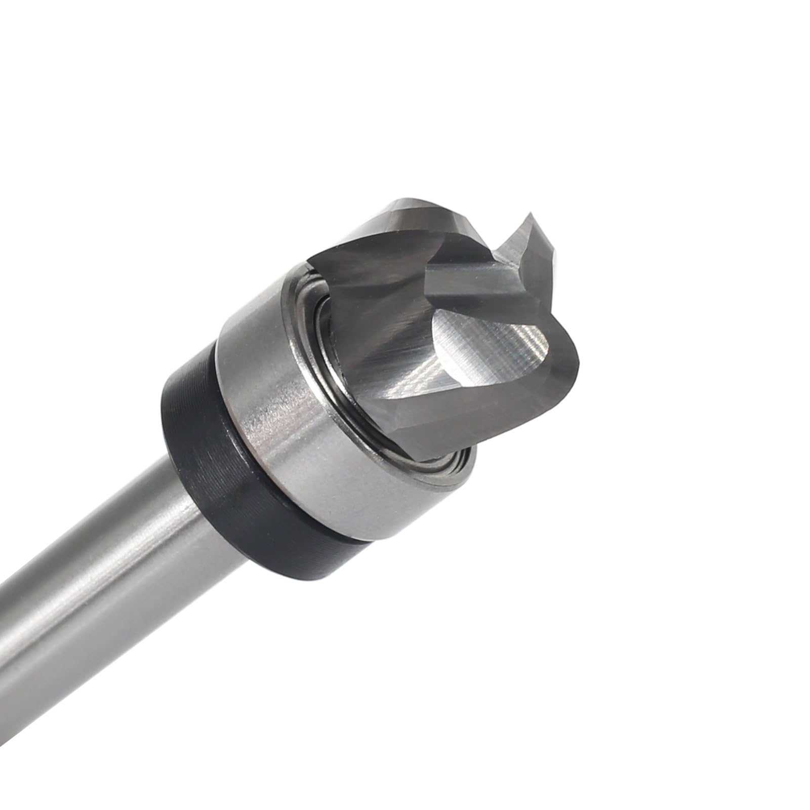 Fraise à gorge creuse 8 mm avec tige et plateau - Diamètre de coupe : 16 mm - Rayon (R) 4 mm - Fraise ronde en métal dur - Pour le travail du bois