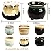 Brajttt 2.1 Inch Succulent Pot with Drainage,Planting/Flower Pots,Small Planter for Mini Plant Ceramic Flowing Glaze Base Serial Set with Holes
