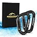 NEU AMZoutdoor® Luxus Karabiner aus Flugzeugaluminium mit Autolock | 2 edle Karabinerhaken mit Geschenkbox | Schlüssel Karabiner mit Twistlock | Karabiner schwarz | Schlüsselkarabiner | Outdoor