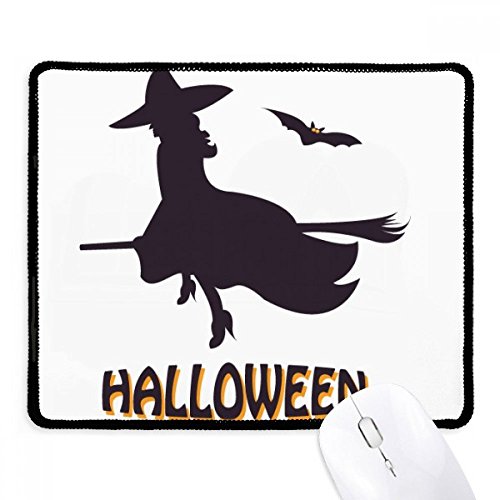 Alfombrilla de ratón de Halloween con bordes cosidos para oficina y juegos