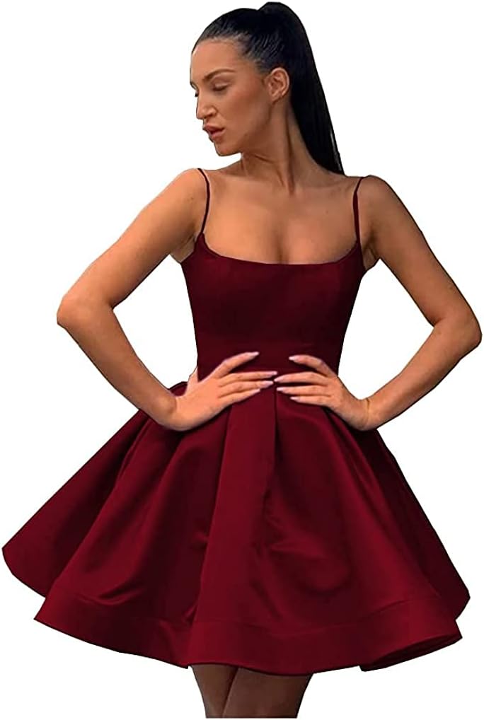 Short Dark Red Prom Dresses