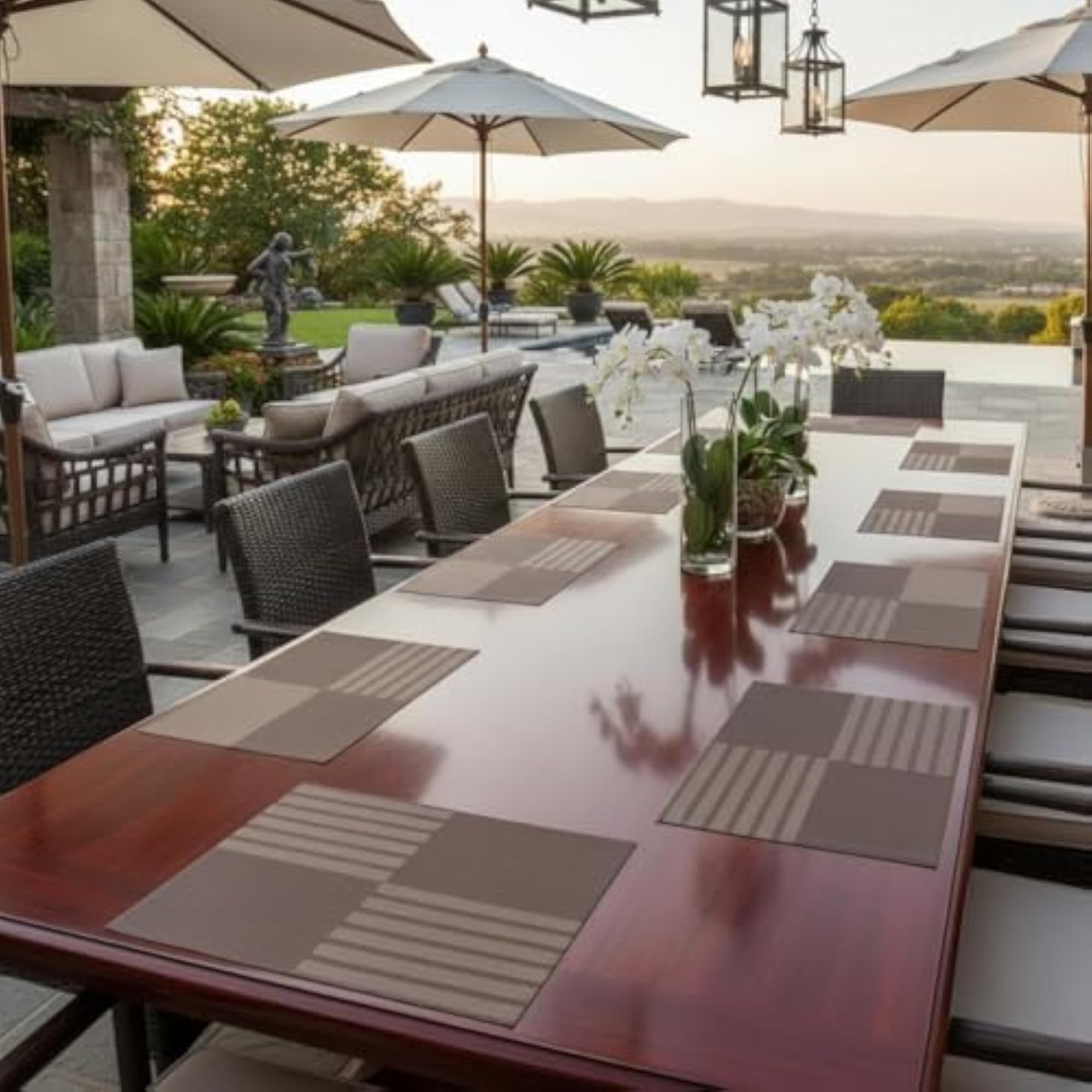Dining Table Place Mats PVC Material