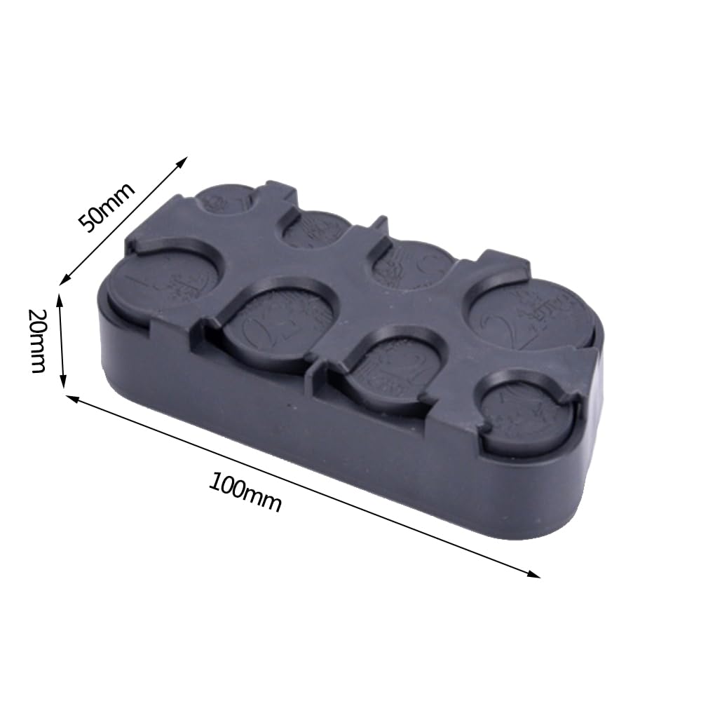 JNNJ Organizzatore di Portamonete per Auto, Box Organizer Porta Monete a Molla, Dispenser Portamonete in Plastica, Scatola di Immagazzinaggio Portatile per Monete, Scatola di Protezione per Monete