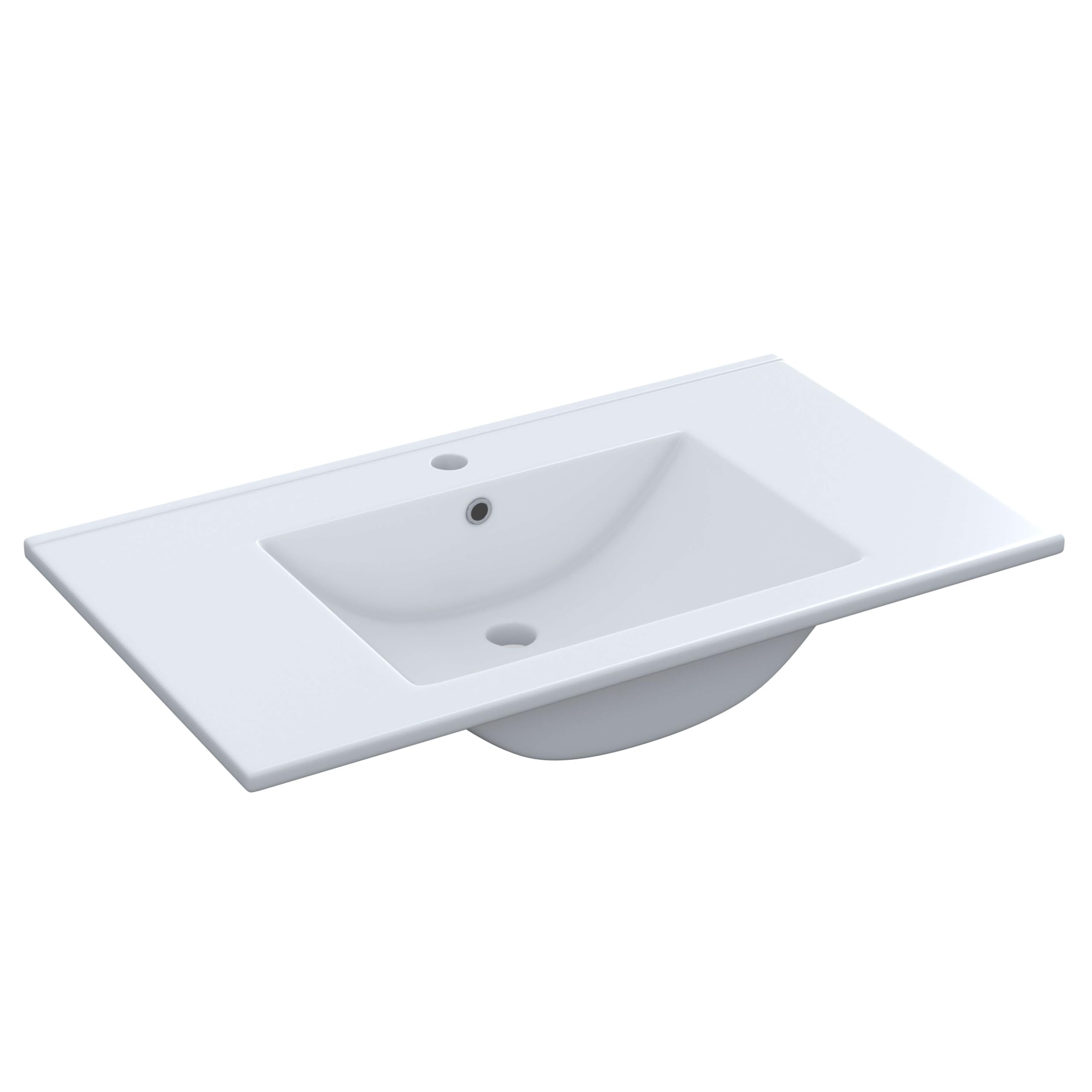 Miroytengo Conjunto de Muebles de Baño Moderno Lotto Color Gris Antracita y Roble (Espejo+Lavabo+Columna suspendida)