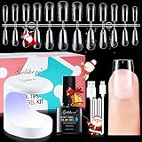 productos para uñas de gelish 【Kit Uñas Fácil de Usar】Le recomendamos que use gel tips uñas, pegamento para uñas y lámpara de uñas UV juntos. El funcionamiento normal puede durar de 3 a 4 semanas si lo hace todo bien. Nuestro nail kit de uñas de gel, el juego de uñas de gel con kit básico de lámpara, es muy adecuado para salones de belleza y uso personal de bricolaje.