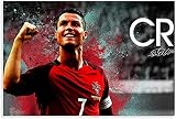 Diy 5d Diamant Peinture Par NuméRo Kit Football joueur de football Cristiano Ronaldo HD Sports 4 Broderie Diamant Broder Au Point Croix Arts 11.8'x15.7'(30x40cm) Sans Cadre