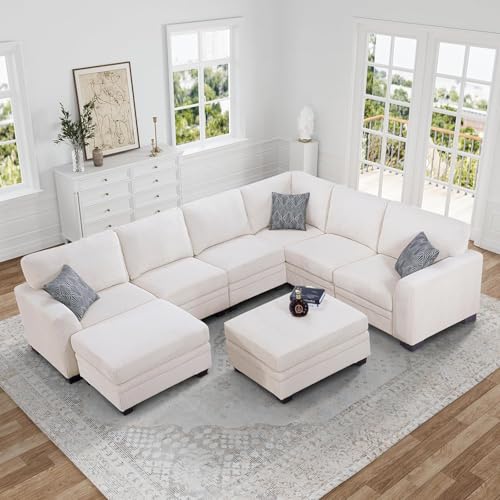 Legend Vansen Oversized Modular Sectional Sofa,8 Seat U Shaped Couch