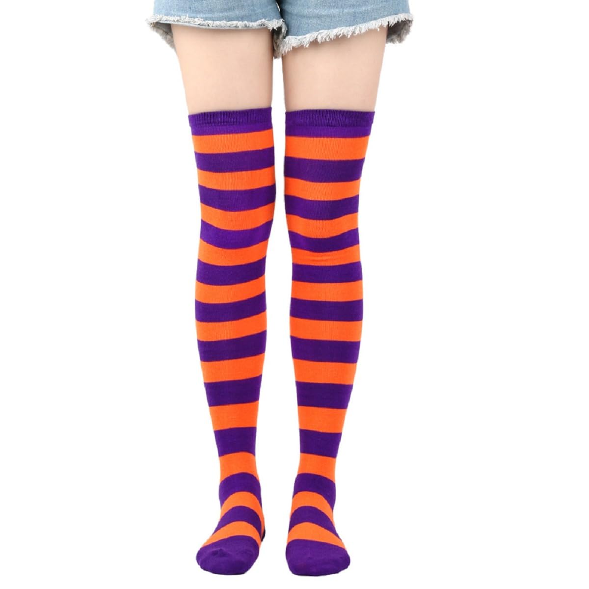 Knee High Socks Women Crazy Socks Striped