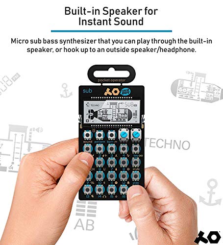 Teenage Engineering PO-14 Pocket Operator Sub Bass Synthesizer with Integrated Stand Mount Bundle with CA-X Generic Silicone Case