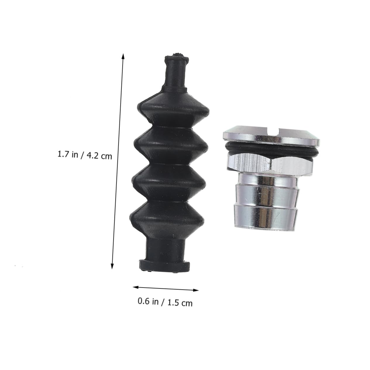 Veemoon 2 Sets of Waterproof Rubber Bellows and Fittings for Boat