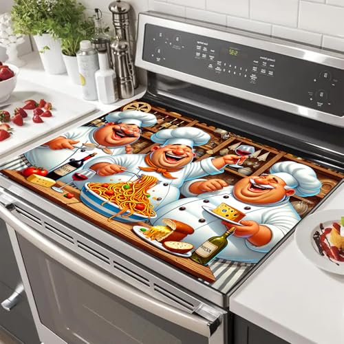 Image of HOMETITUTE Stove Covers 28x20 Chef Diatomite Heat Resistant Mat