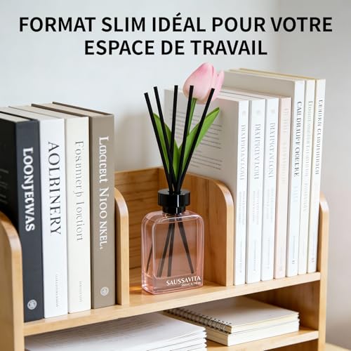 Diffuseur de parfum roses romantiques 200ml avec 7 bâtonnets pour maison - 7